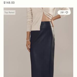 Maeve Black Maxi Skirt